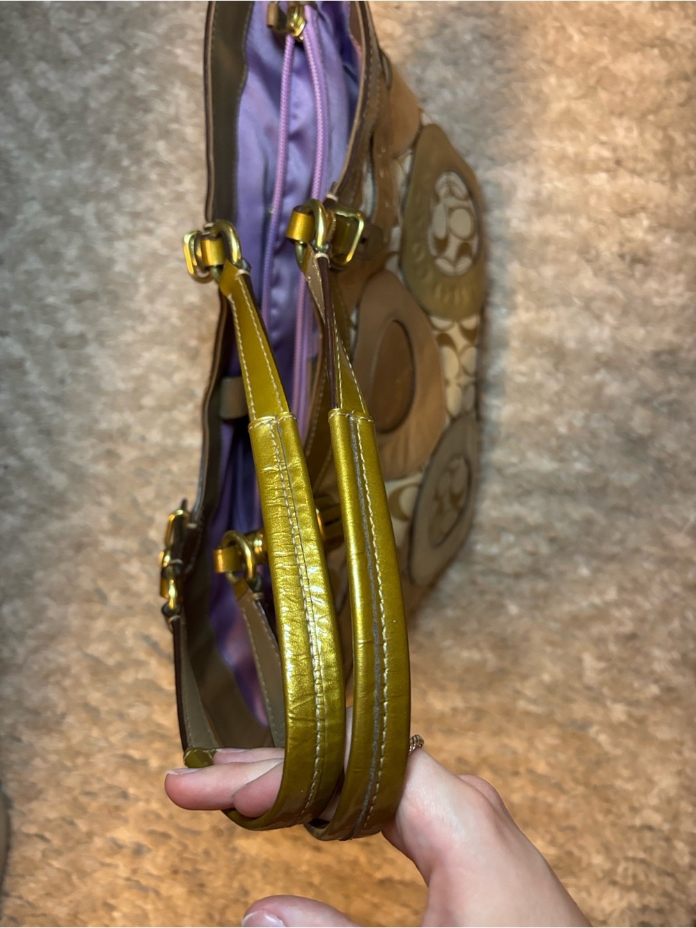 Coach Carly Patchwork Tote Bag - Picture 4 of 16